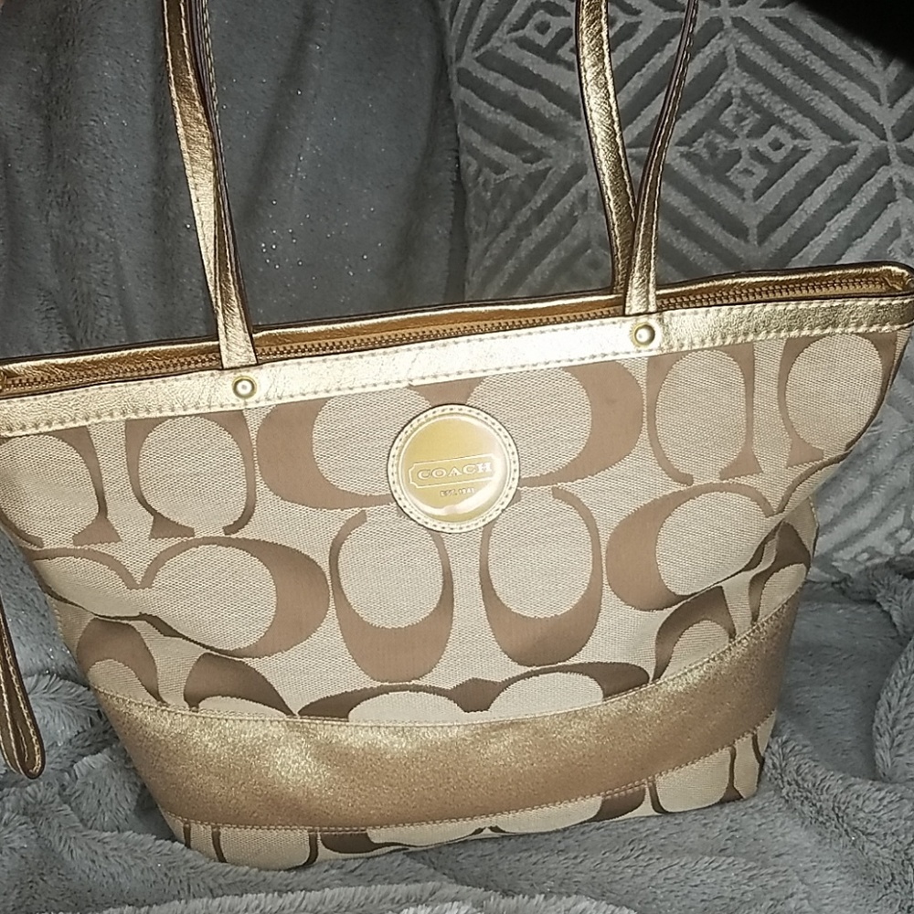 Coach Monogram Tote